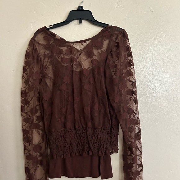 Woman’s two piece brown blouse - Picture 3 of 4